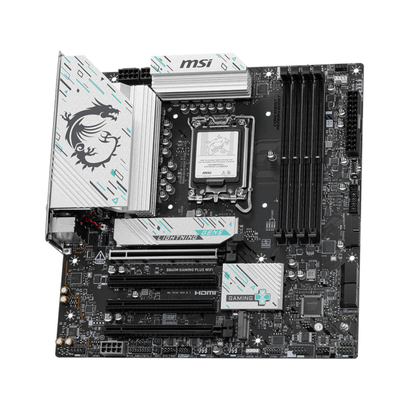 MOTHERBOARD MSI (B860M GAMING PLUS WIFI) SOCKET 1851, 4*DDR5 8800 MHZ, HDMI, DP, 3*M.2, MICRO ATX image 3